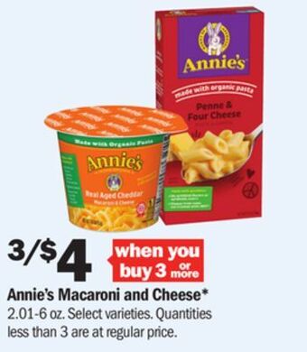 Meijer Annie's macaroni and cheese offer