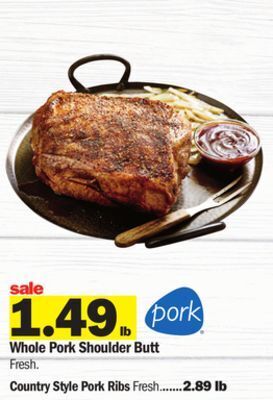 Meijer Whole pork shoulder butt offer