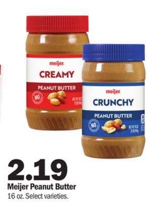 Meijer Meijer peanut butter offer