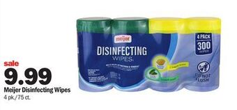 Meijer Meijer disinfecting wipes offer