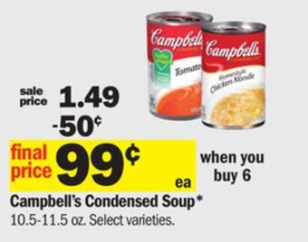 Meijer Campbell's condensed soup offer
