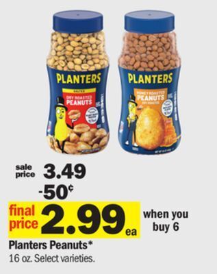Meijer Planters peanuts offer