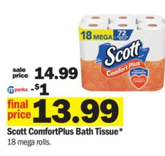 Meijer Scott comfortplus bath tissue offer