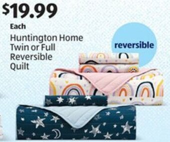 Aldi Huntington Home Twin or Full Reversible Quilt offer