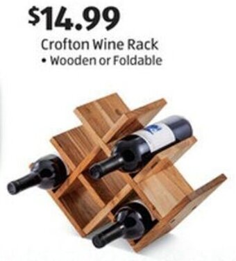 Aldi Crofton Wine Rack • Wooden or Foldable offer