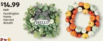 Aldi Huntington Home Harvest Wreath offer