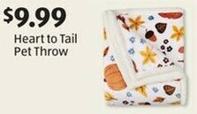 Aldi Heart to Tail Pet Throw offer
