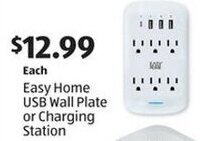 Aldi Easy Home USB Wall Plate or Charging Station offer