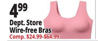 Ocean State Job Lot Dept. store wire-free bras offer