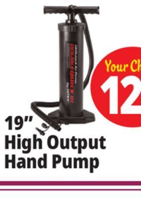 Ocean State Job Lot Intex hi-output manual hand pump offer