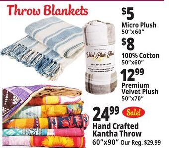 Ocean State Job Lot Blankets & throws offer