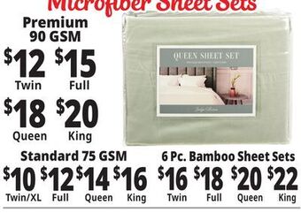 Ocean State Job Lot Microfiber sheet sets offer
