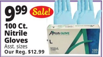 Ocean State Job Lot 100 ct. nitrile gloves offer