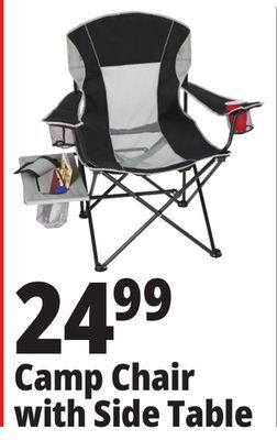 Ocean State Job Lot Oversized folding camp chair with side table offer