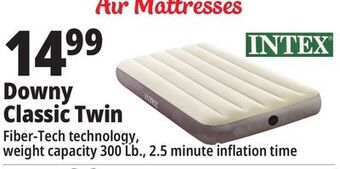 Ocean State Job Lot Intex twin dura-beam single-high air mattress offer