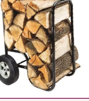 Ocean State Job Lot Heavy-duty firewood carrier with cover offer