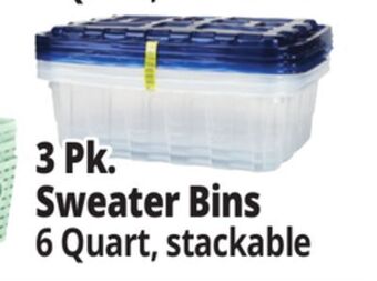 Ocean State Job Lot Mr. fresh sweater storage bins, 3-count offer