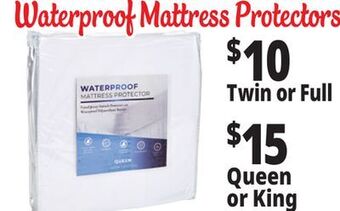 Ocean State Job Lot Waterproof mattress protectors offer
