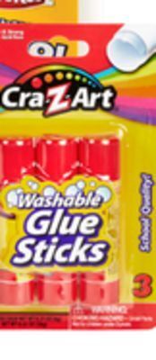 Ocean State Job Lot Cra-z-art washable glue sticks, 3 count offer