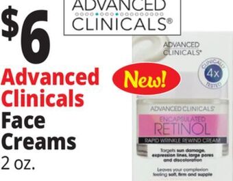 Ocean State Job Lot Advanced clinicals face creams offer