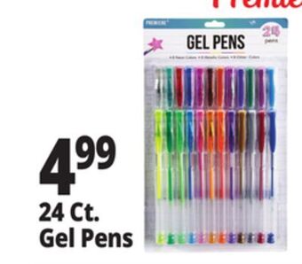 Ocean State Job Lot Premiere gel pens, 24 piece offer