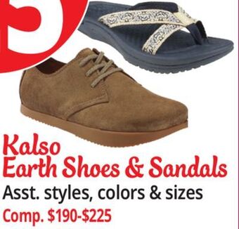 Ocean State Job Lot Kalso earth shoes & sandals offer