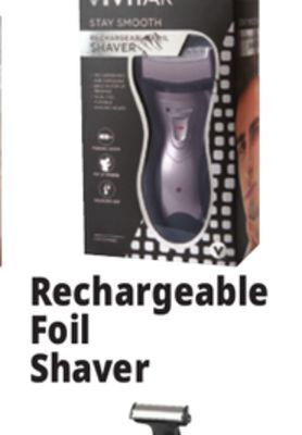 Ocean State Job Lot Vivitar stay smooth rechargeable foil shaver offer