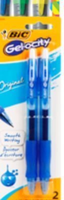 Ocean State Job Lot Bic gel-ocity blue ink gel pens, 2-count offer
