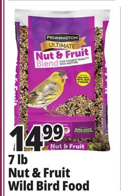 Ocean State Job Lot 7 lb nut & fruit wild bird food offer