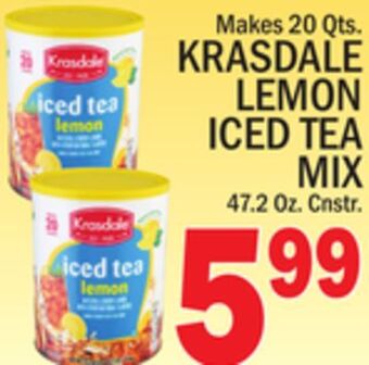 C Town Krasdale lemon iced tea mix offer