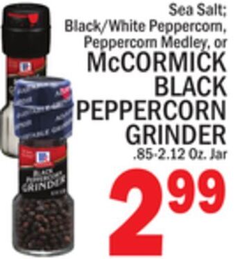 C Town Mccormick black peppercorn grinder offer