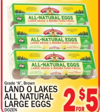 C Town Land o lakes all natural large eggs offer