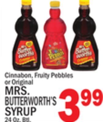C Town Mrs. butterworth's syrup offer