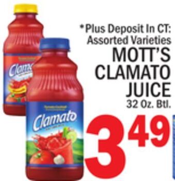 C Town Mott's clamato juice offer