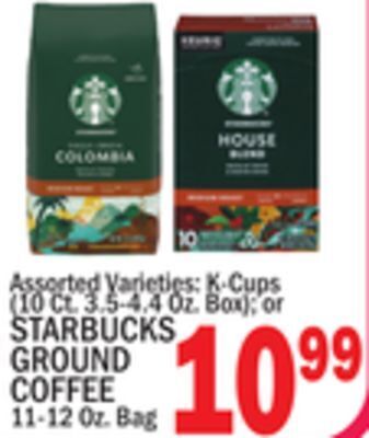 C Town Starbucks ground coffee 11-12 oz. bag offer