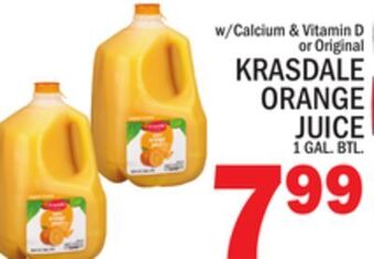 C Town Krasdale orange juice offer