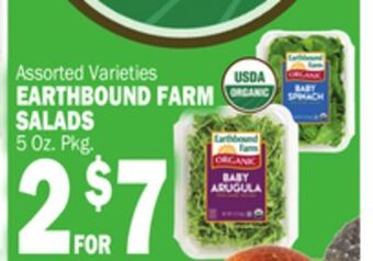 C Town Earthbound farm salads offer