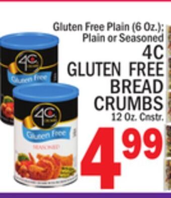 C Town 4c gluten free bread crumbs 12 oz. cnstr offer