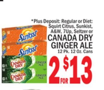 C Town Canada dry ginger ale offer