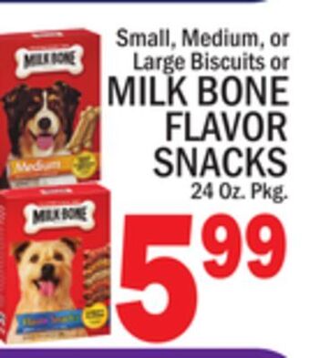 C Town Milk bone flavor snacks offer