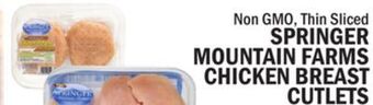 C Town Springer mountain farms chicken breast cutlets offer