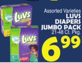 Bravo Supermarkets Luvs diapers jumbo pack offer