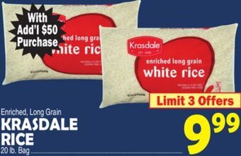 Bravo Supermarkets Krasdale rice offer