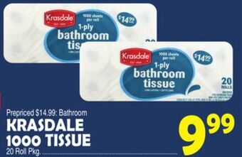 Bravo Supermarkets Krasdale 1000 tissue offer