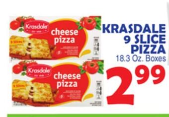 Bravo Supermarkets Krasdale 9 slice pizza offer