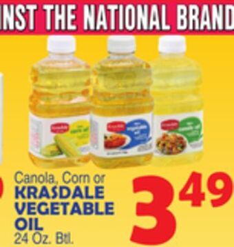 Bravo Supermarkets Krasdale vegetable oil offer