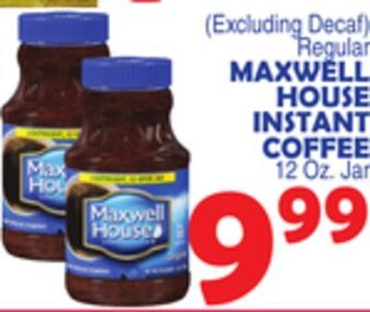 Bravo Supermarkets Maxwell house instant coffee offer