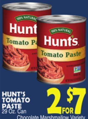 Bravo Supermarkets Hunt's tomato paste offer