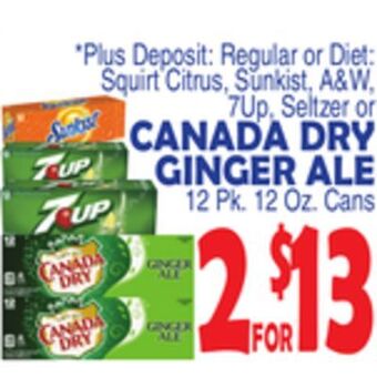 Bravo Supermarkets Canada dry ginger ale offer