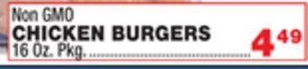 Bravo Supermarkets Chicken burgers offer